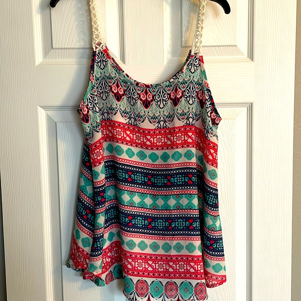 Boutique Brand- Orange Caramel- Tank Top. Sz Large